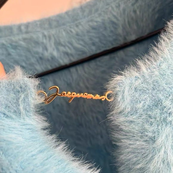 Authentic Jacquemus Sky Blue Fuzzy Cardigan - Picture 4 of 4